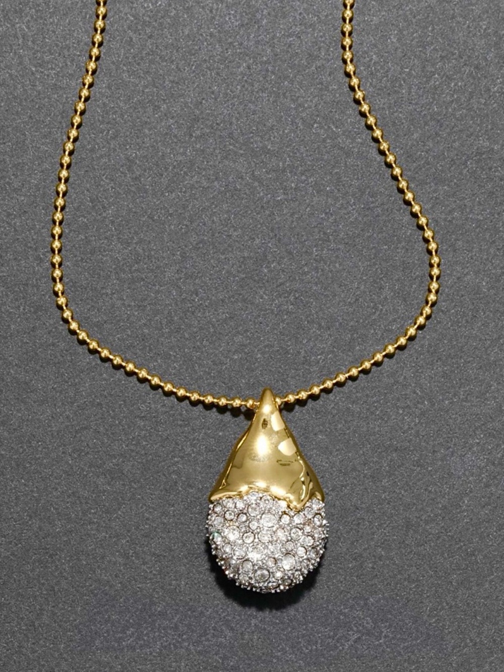 Alexis Bittar Solanales Crystal Pavé Teardrop Necklace